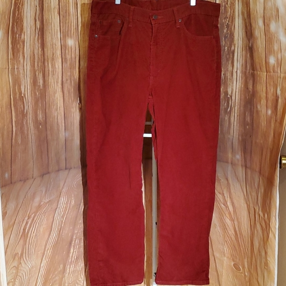 levi's red corduroy pants